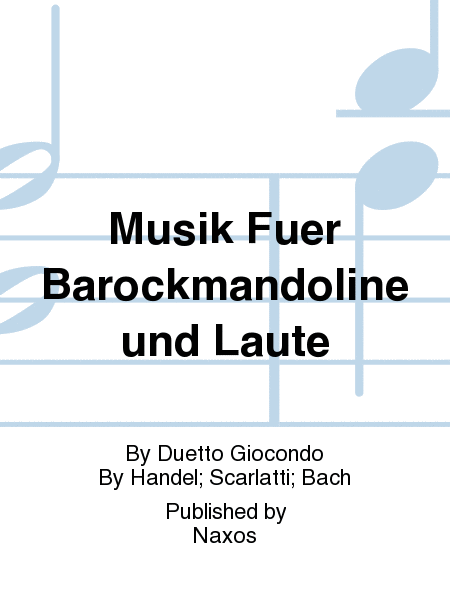 Musik Fuer Barockmandoline und Laute
