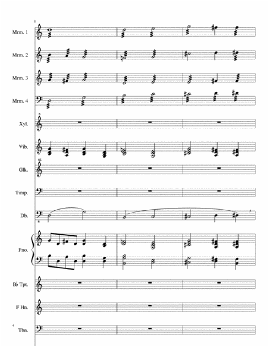 Eternal Father Strong to Save Choir scores gallery preview page 4