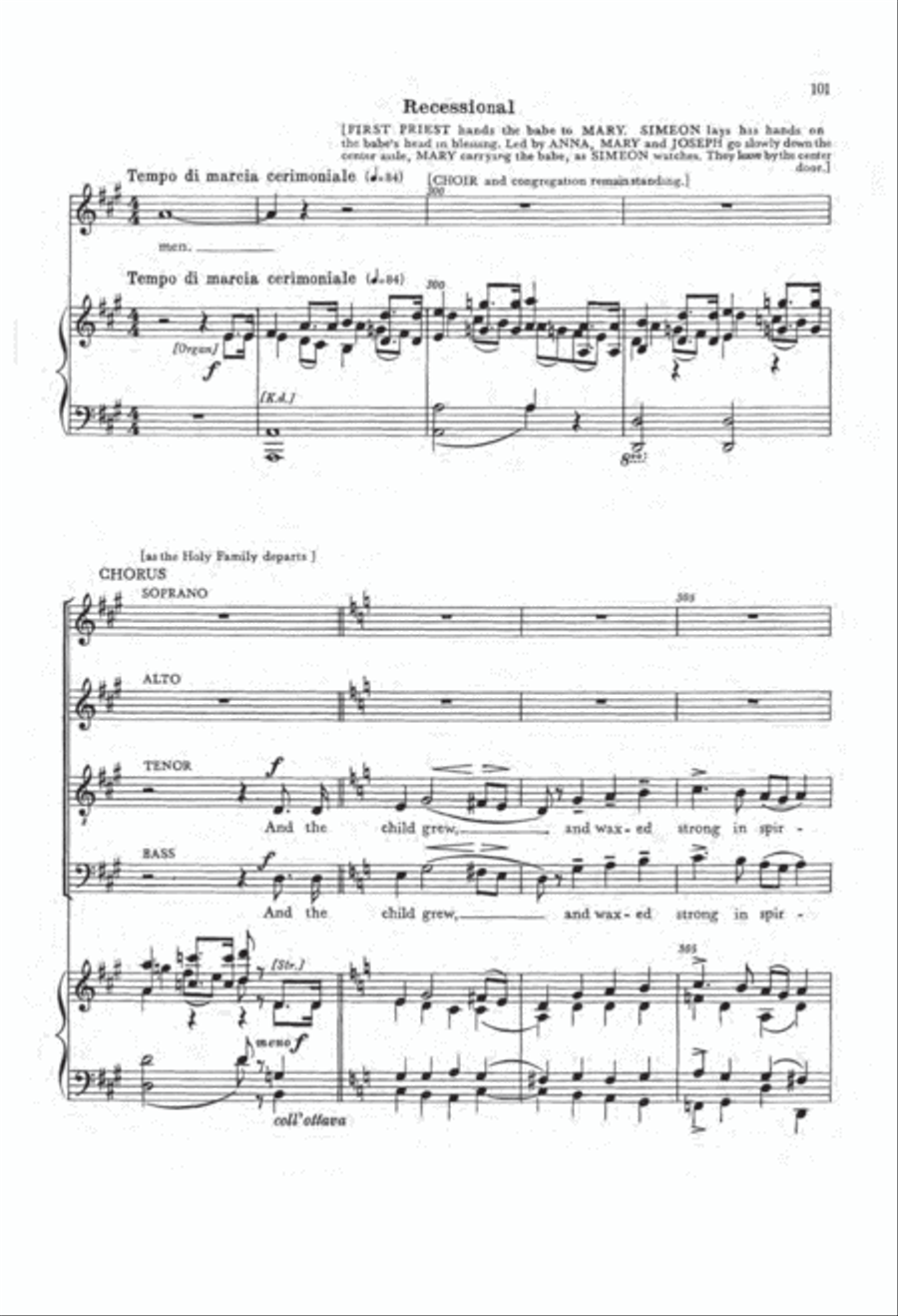 The Nativity According to St. Luke (Choral Score)
