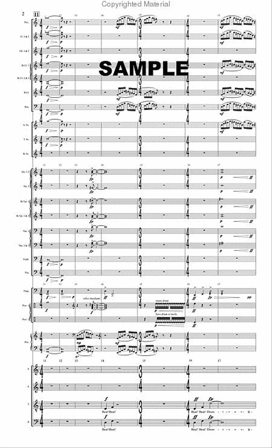War is Kind Choir scores gallery preview page 3