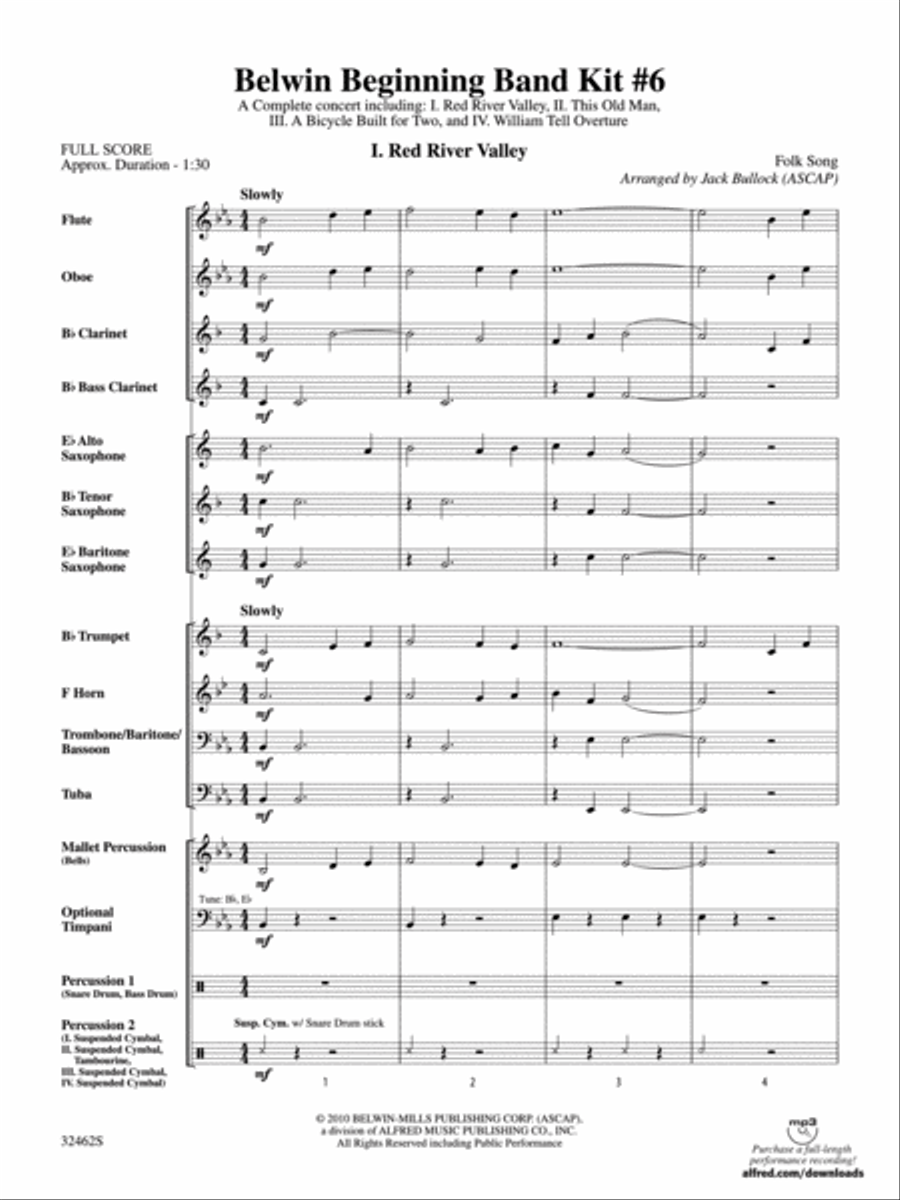 Belwin Beginning Band Kit #6 Concert Band scores gallery preview page 2