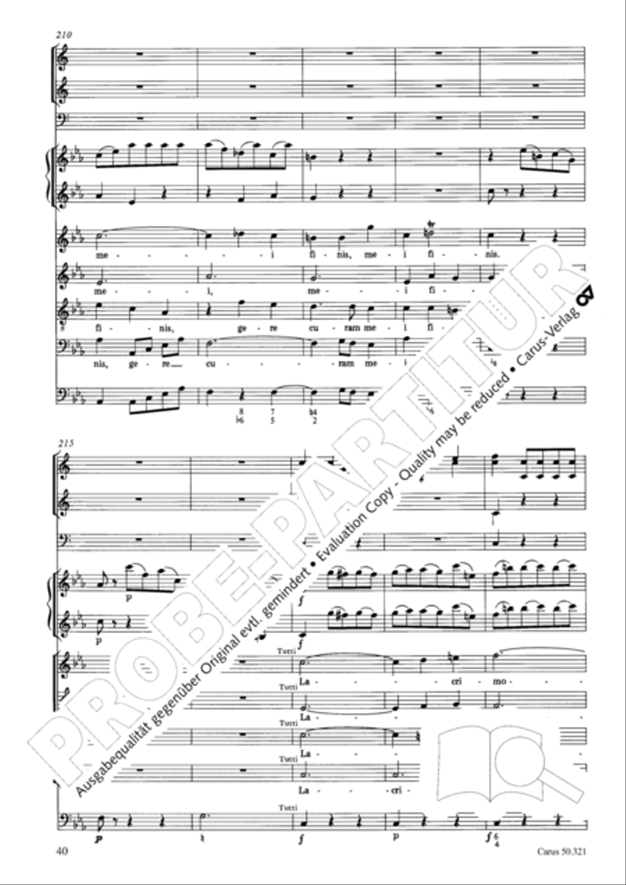 Requiem in C minor 4-Part scores gallery preview page 46