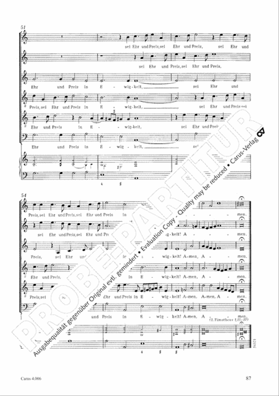 Ten motets Choir scores gallery preview page 89