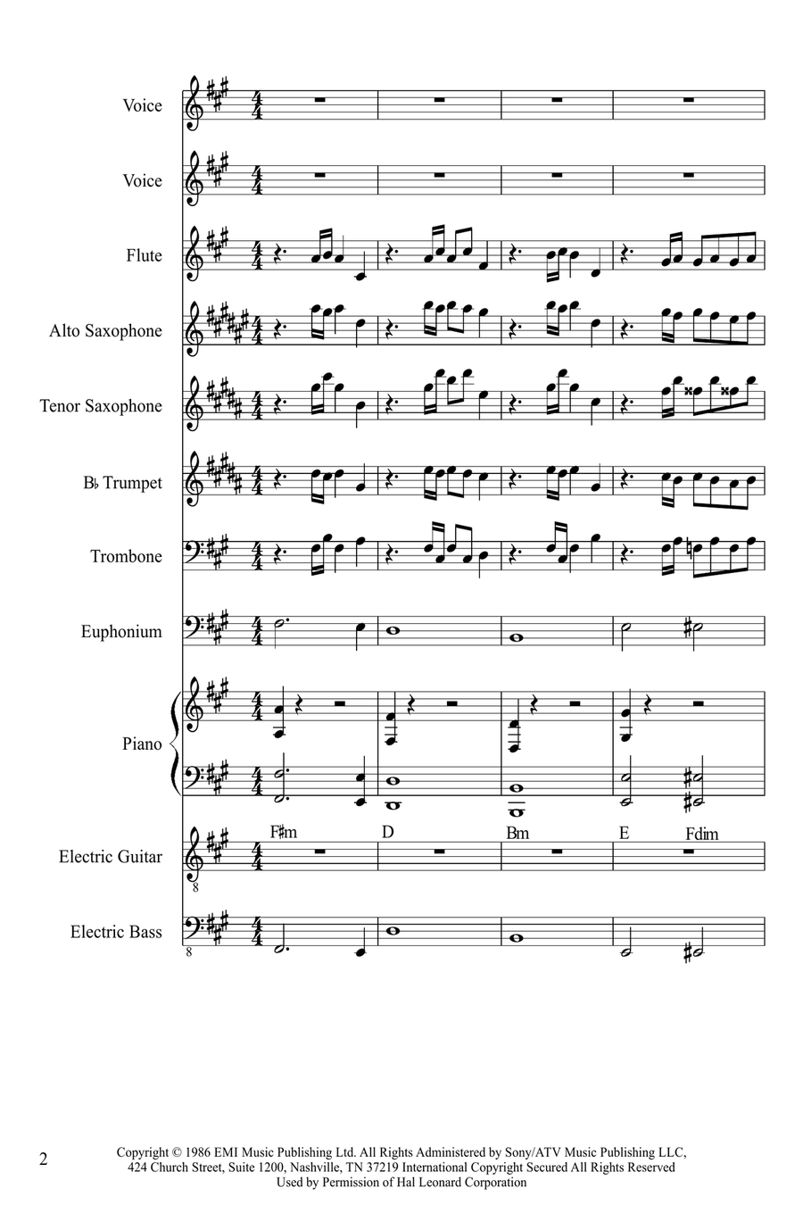 Final Countdown Large Ensemble scores gallery preview page 2