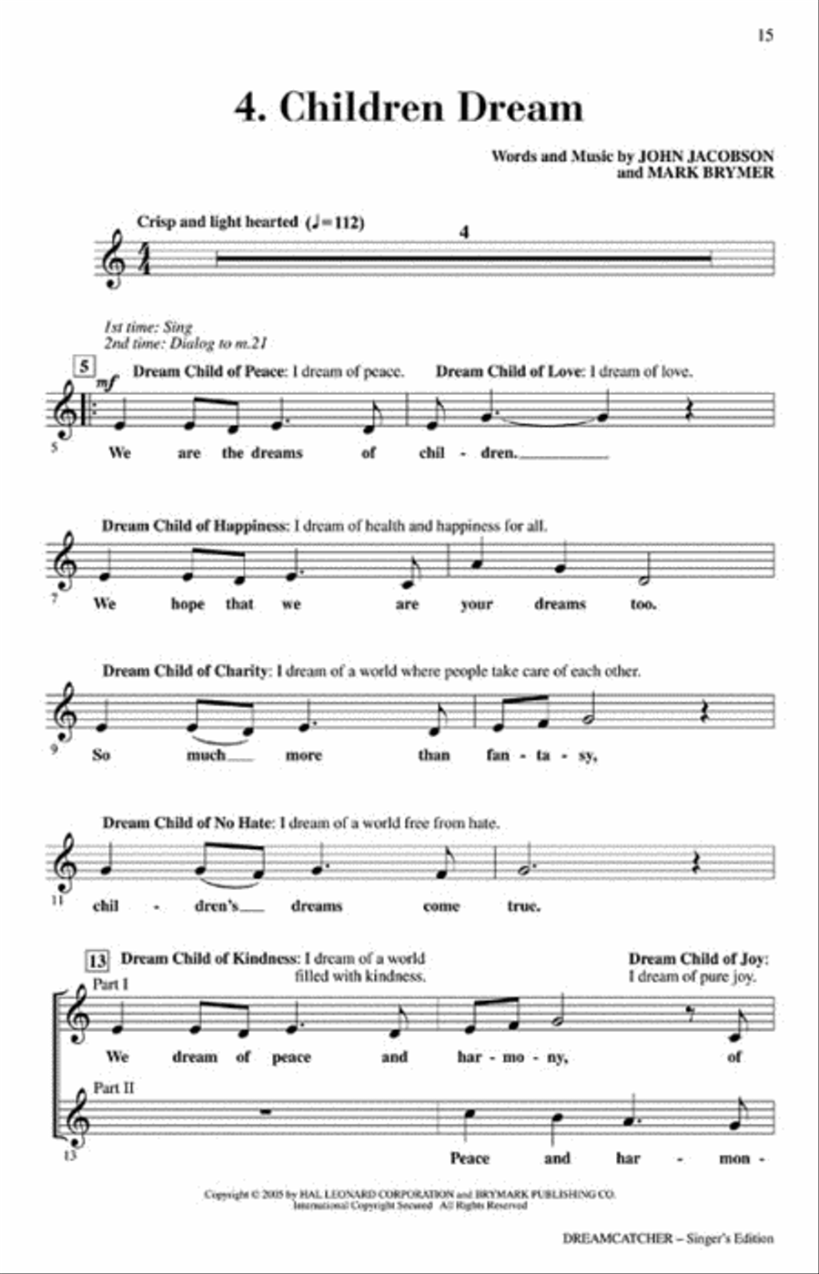Dreamcatcher Choir scores gallery preview page 5