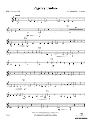 Regency Fanfare: B-flat Bass Clarinet