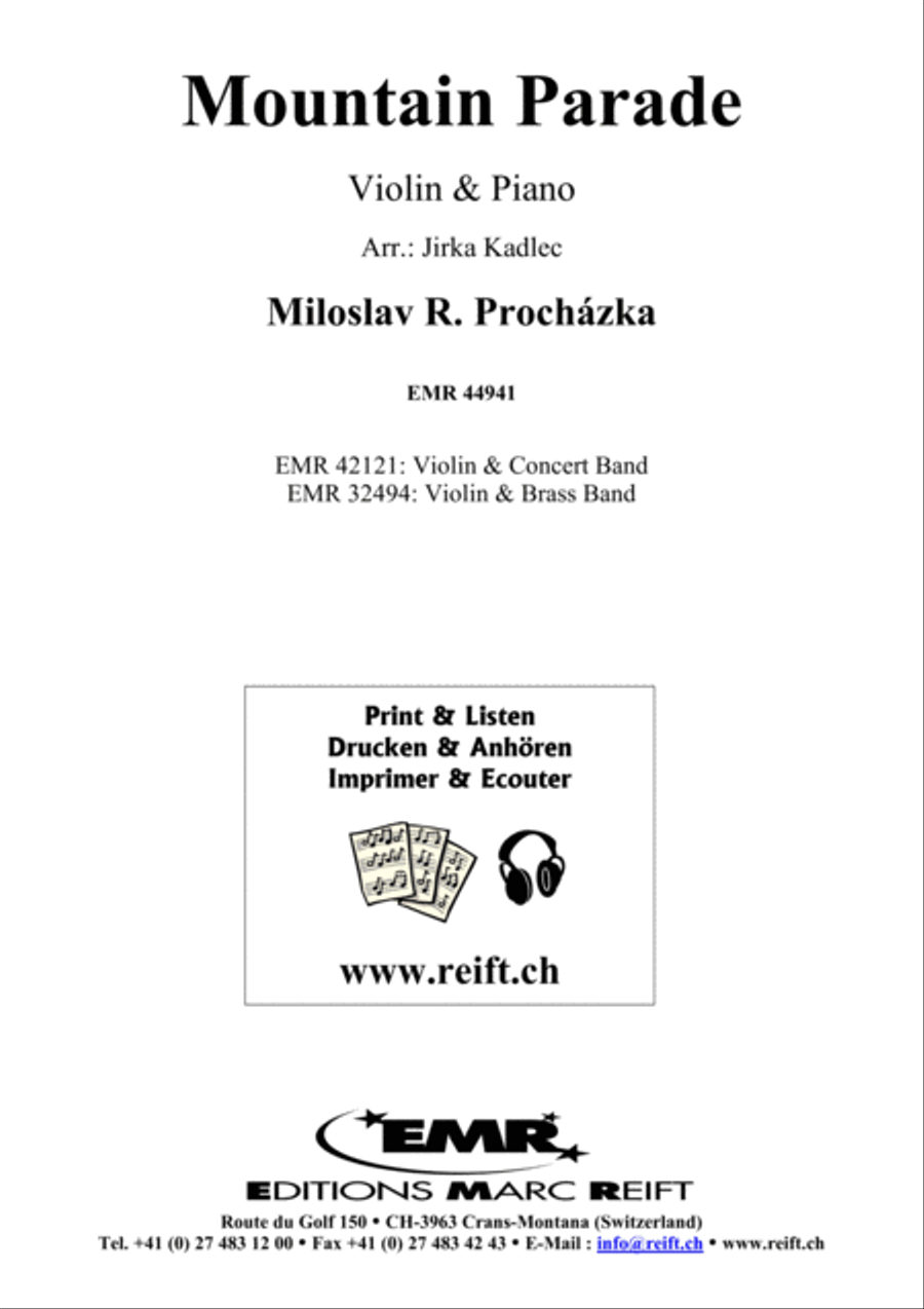 Mountain Parade Violin Solo scores gallery preview page 1