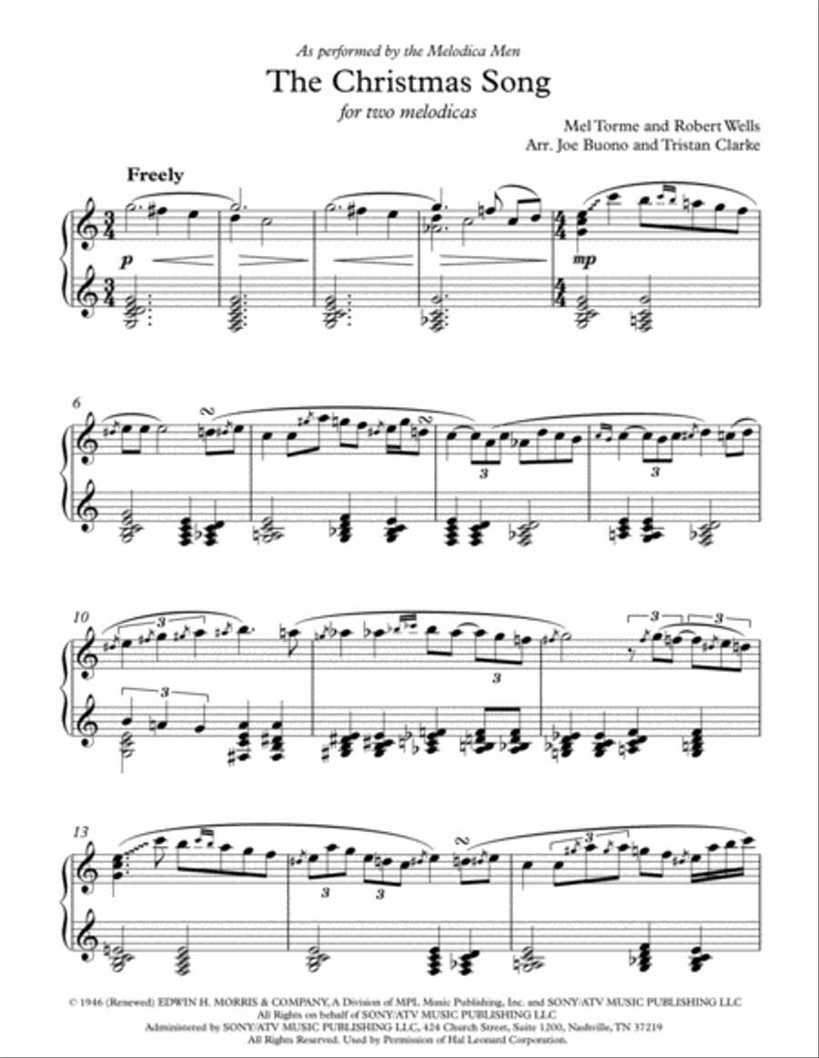 The Christmas Song (Chestnuts Roasting On An Open Fire) Set of Parts scores gallery preview page 1