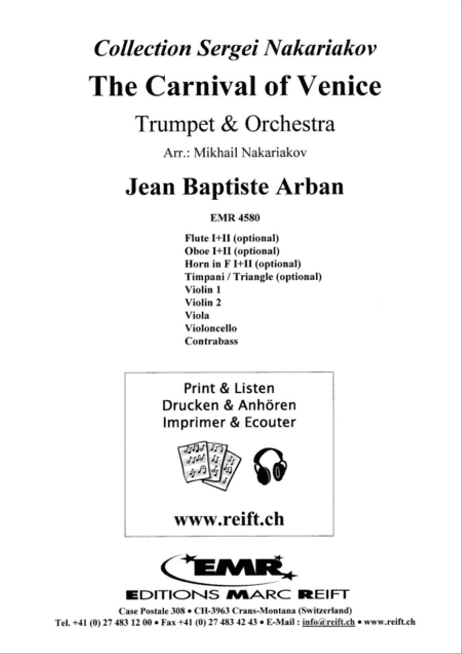 The Carnival Of Venice Orchestra scores gallery preview page 2