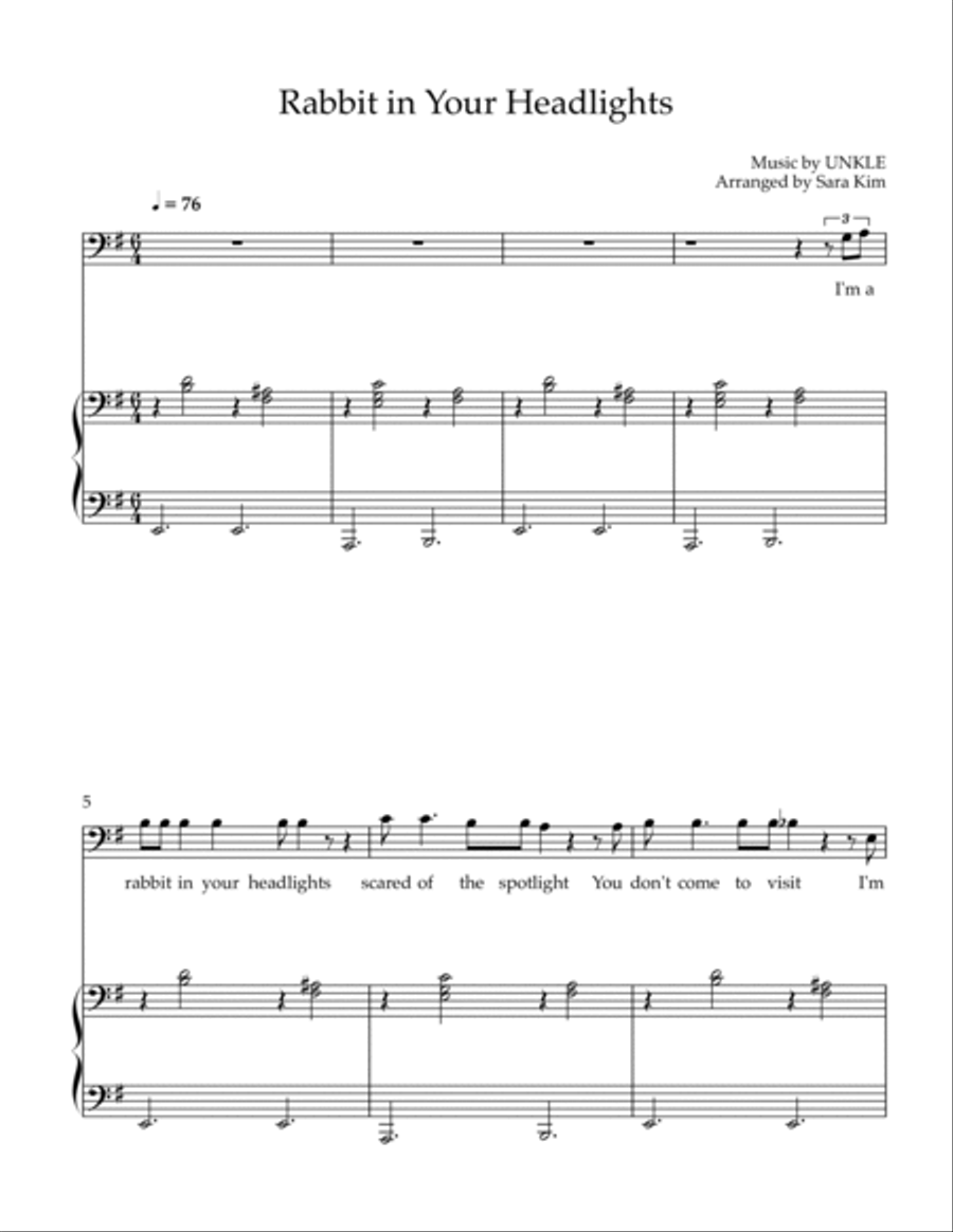 Unkle Unkle Voice scores gallery preview page 1