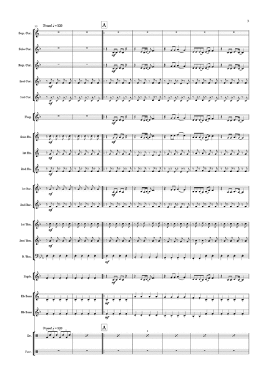 Take Me Home, Country Roads Brass Band scores gallery preview page 3