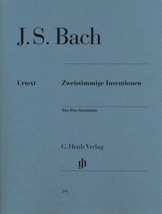 Book cover for Bach - Two Part Inventions Urtext
