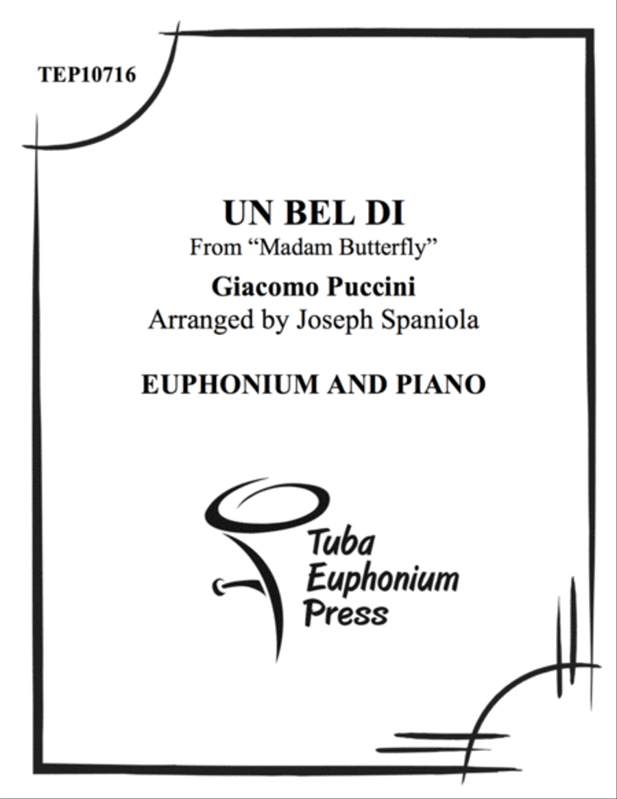 Un Bel Di Un Bel Di Euphonium scores gallery preview page 1