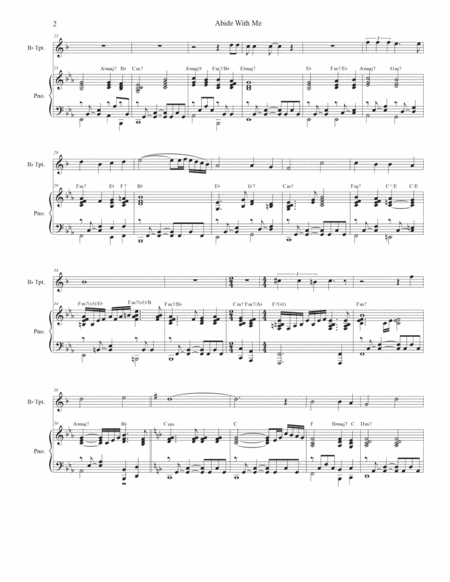 Abide With Me (Bb-Trumpet solo and Piano) image number null