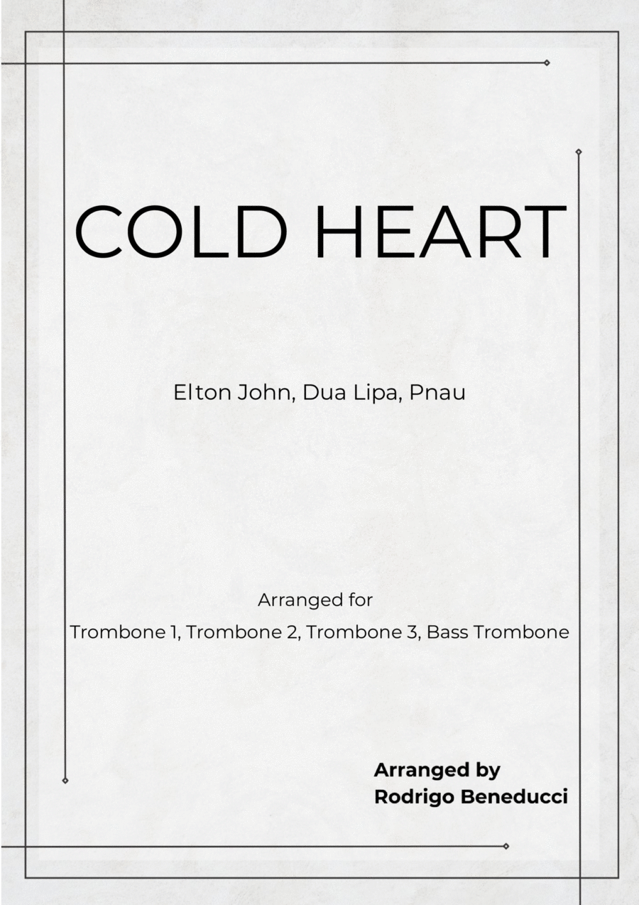 Cold Heart (pnau Remix) Cold Heart (pnau Remix) Brass Quartet scores gallery preview page 1