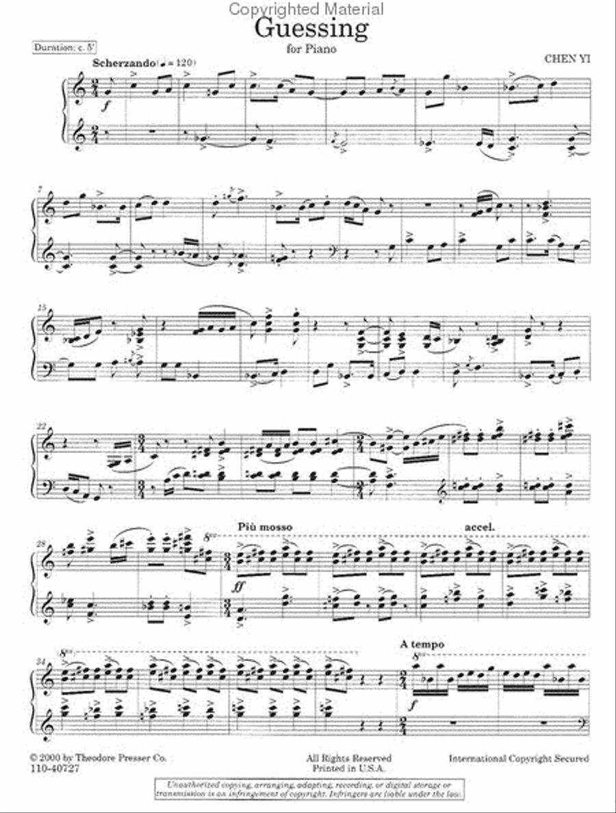 Guessing Guessing Chamber Music scores gallery preview page 2