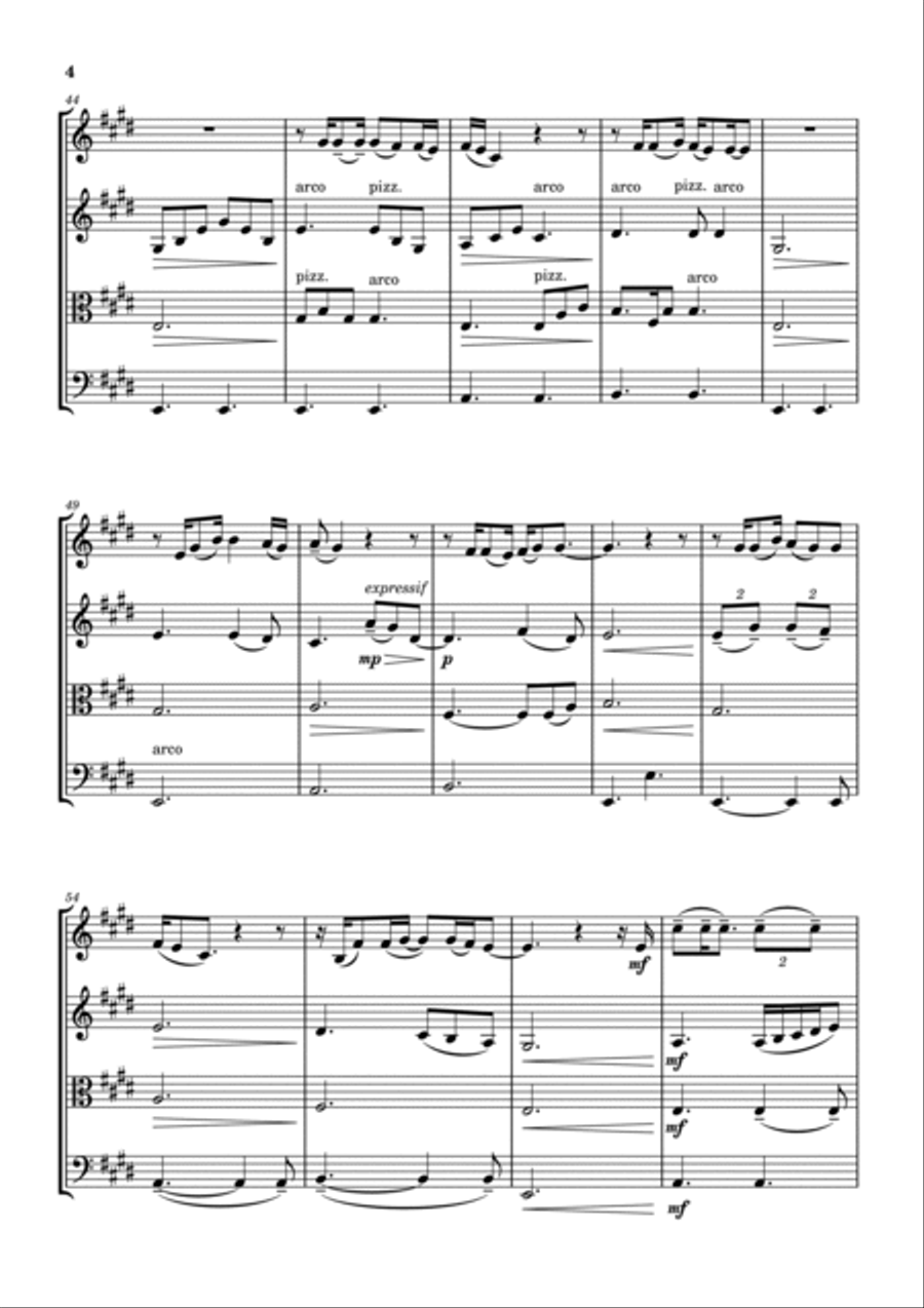 Pointless String Quartet scores gallery preview page 4