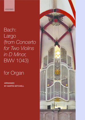 Book cover for Largo, from Concerto for Two Violins in D minor, BWV 1043