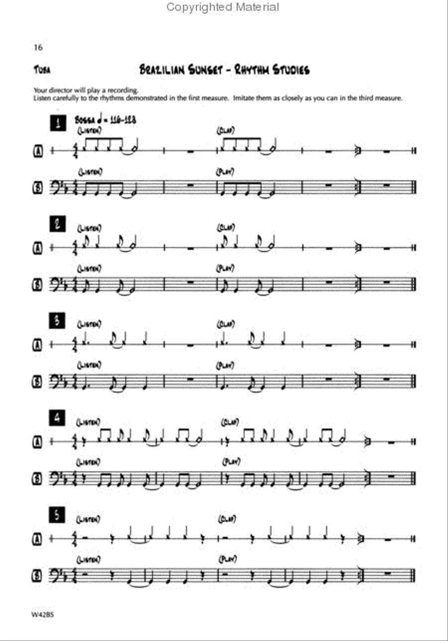 Standard of Excellence First Jazz Performance-Tuba Concert Band scores gallery preview page 4