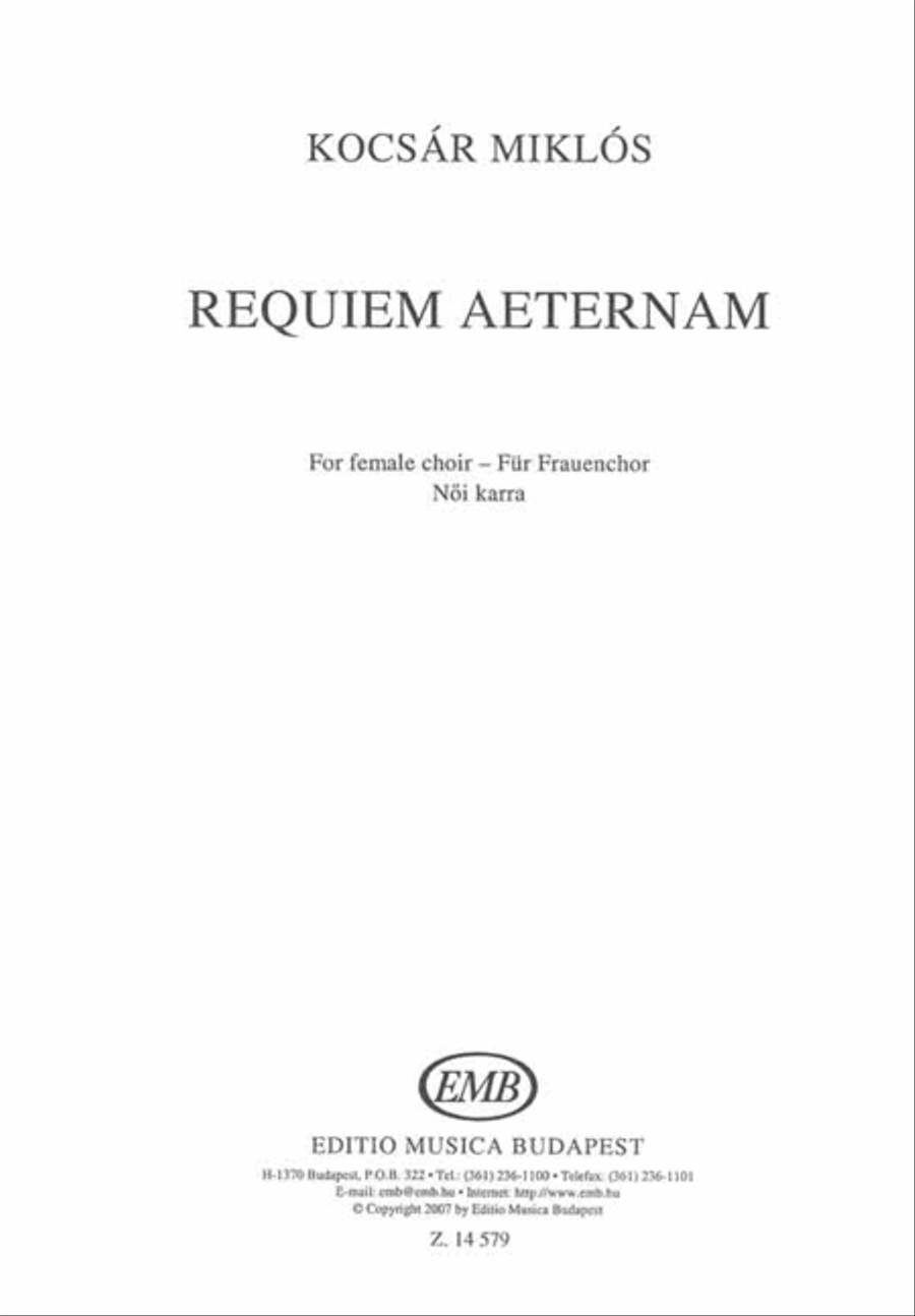 Requiem für Frauenchor Requiem für Frauenchor A Cappella scores gallery preview page 1