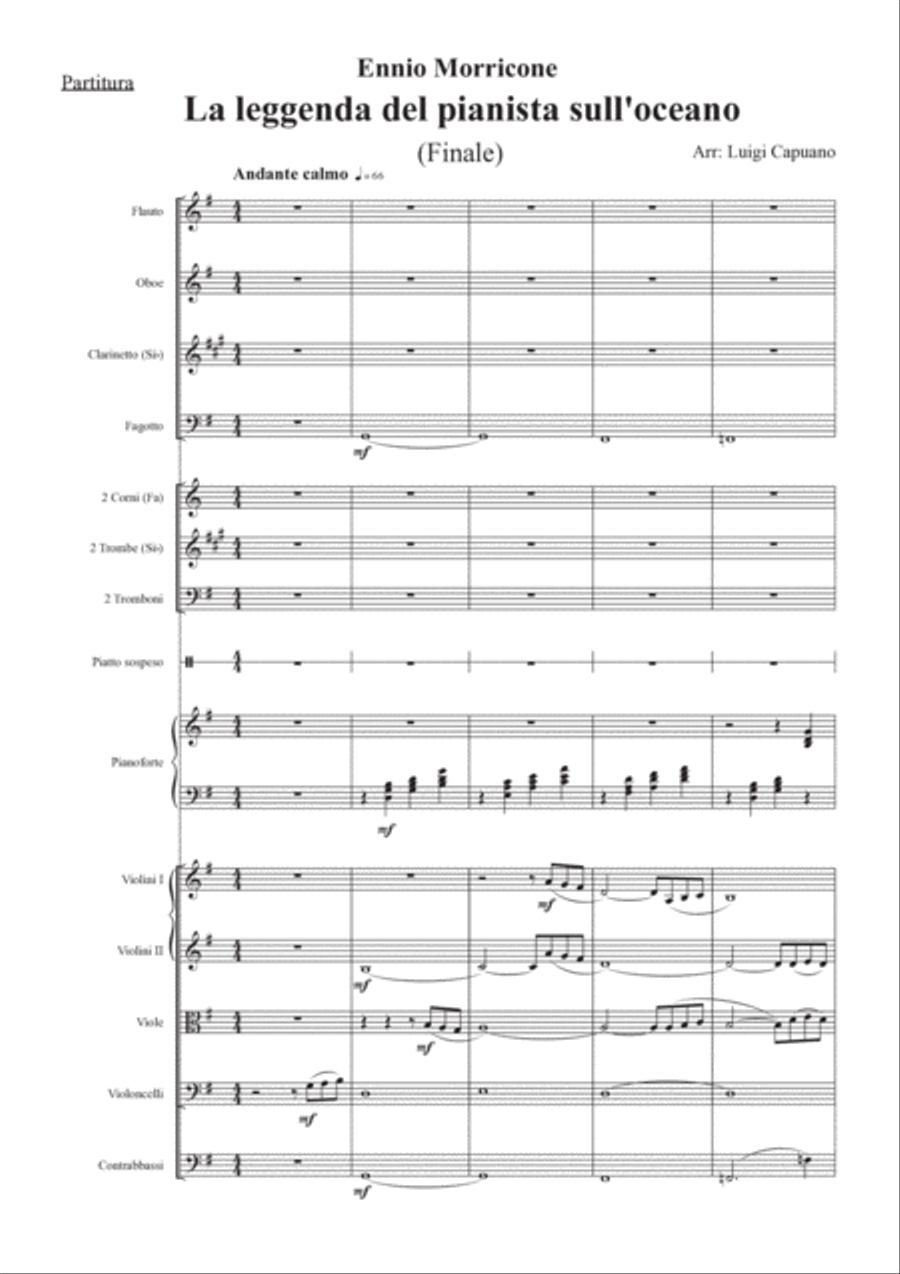 La Leggenda Del Pianista Sull'oceano Full Orchestra scores gallery preview page 3