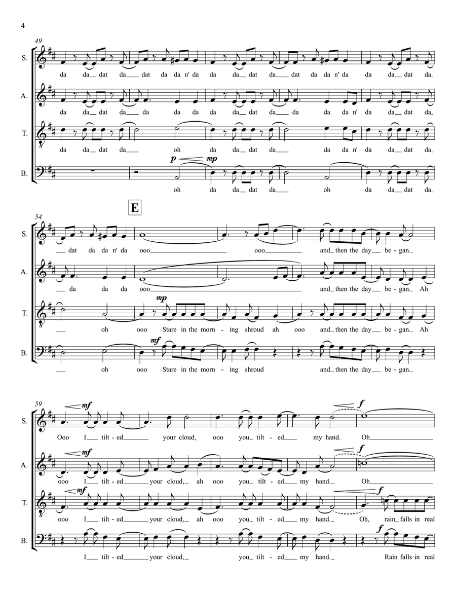 Ahead By A Century Ahead By A Century 4-Part scores gallery preview page 4