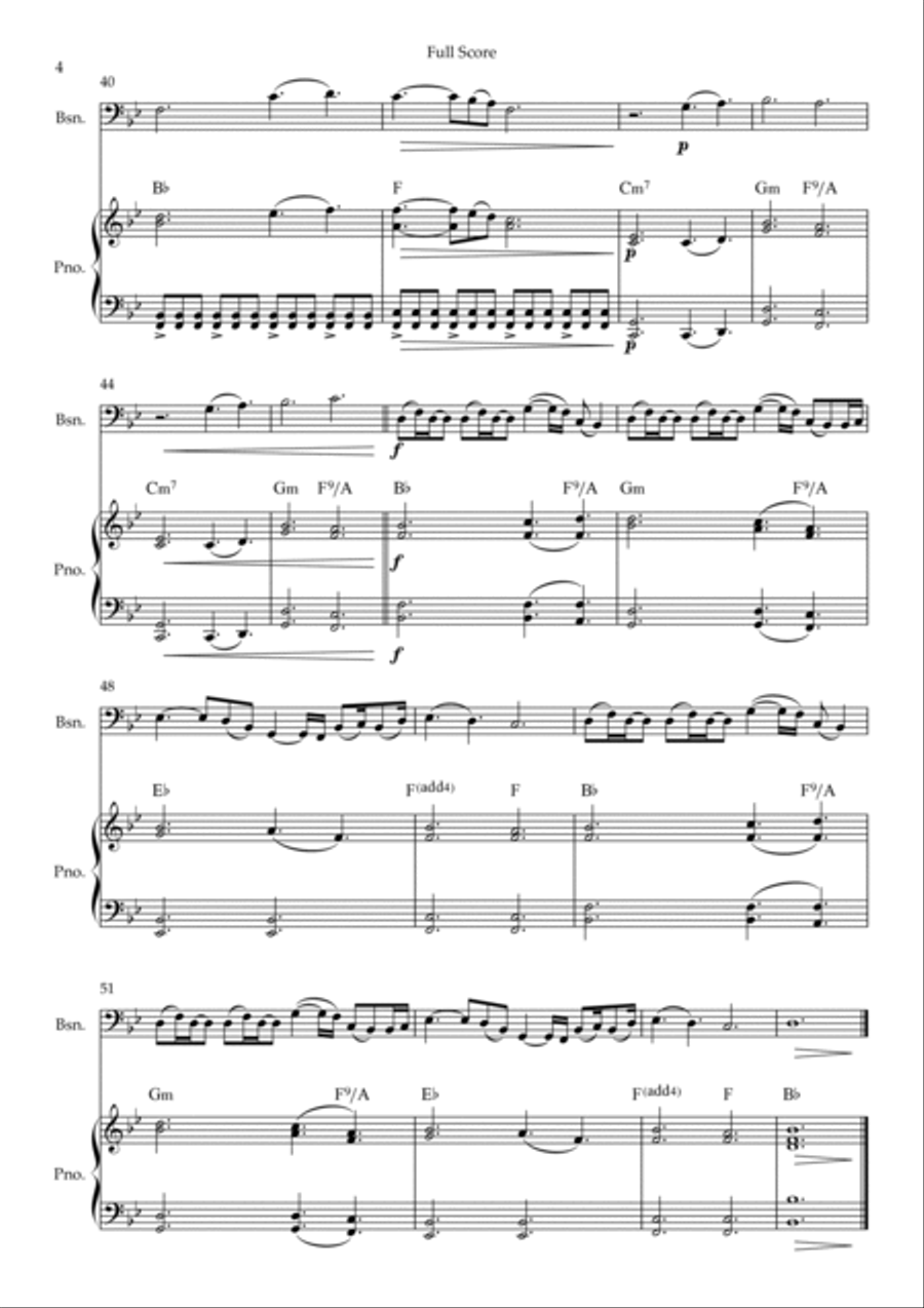 A Thousand Years Bassoon scores gallery preview page 4