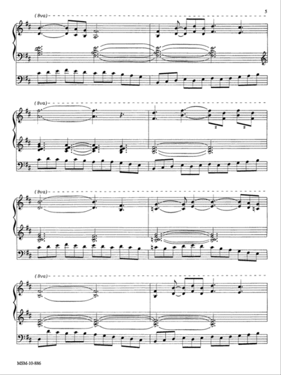 Three Folk Hymn Improvisations for Organ Organ Solo scores gallery preview page 4