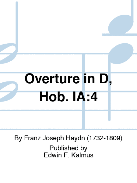Overture in D, Hob. IA:4