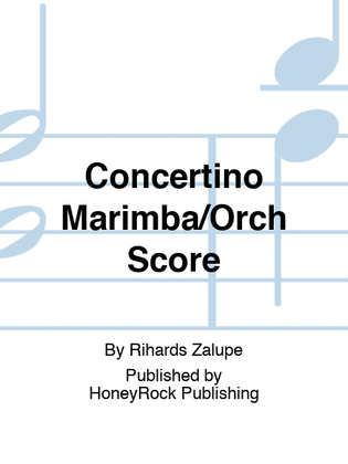Concertino Marimba/Orch Score