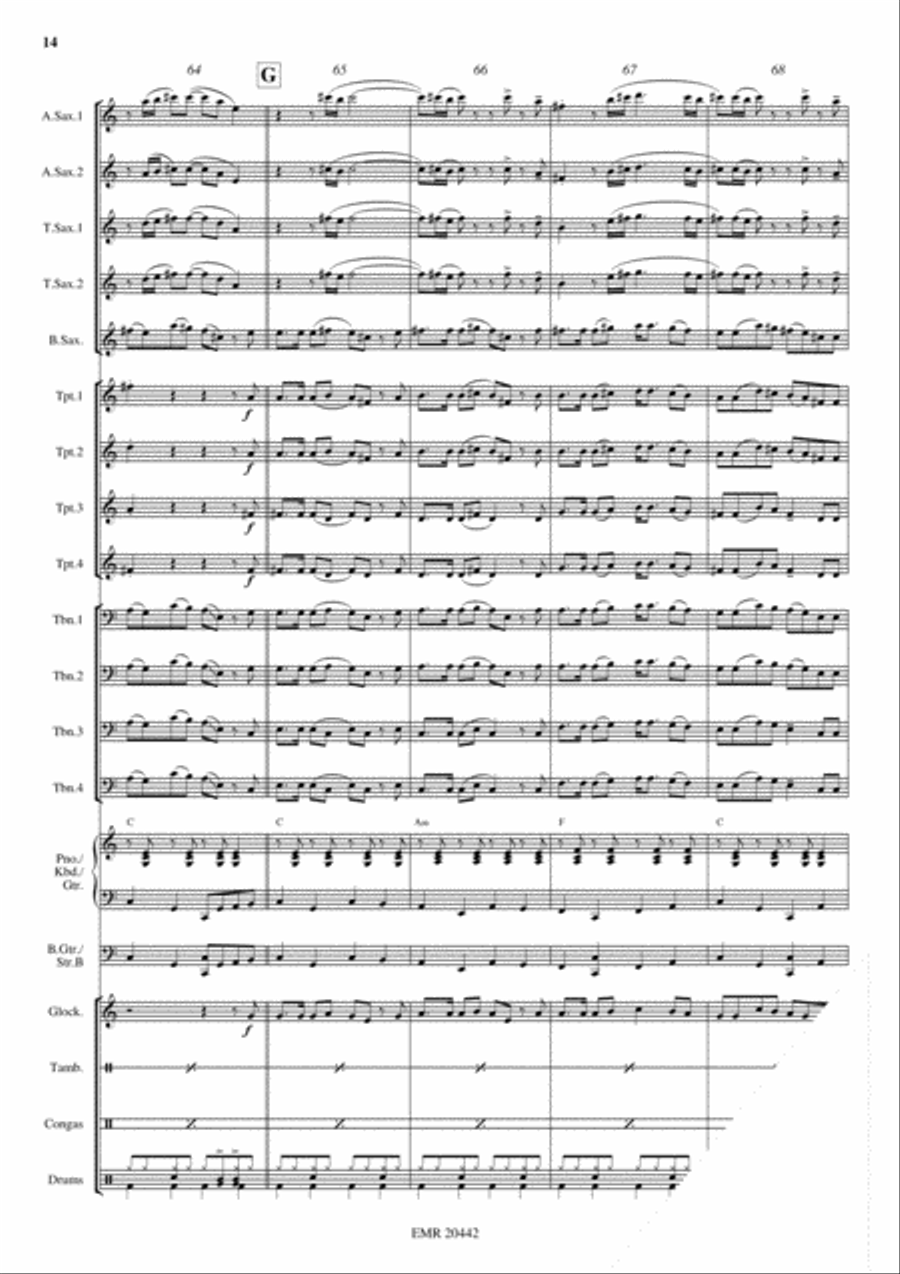 Irish Favorites Big Band scores gallery preview page 15