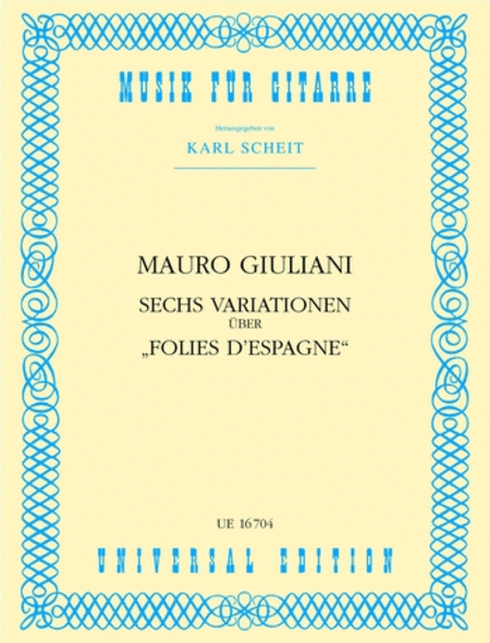 Mauro Giuliani : Variations On Folies D