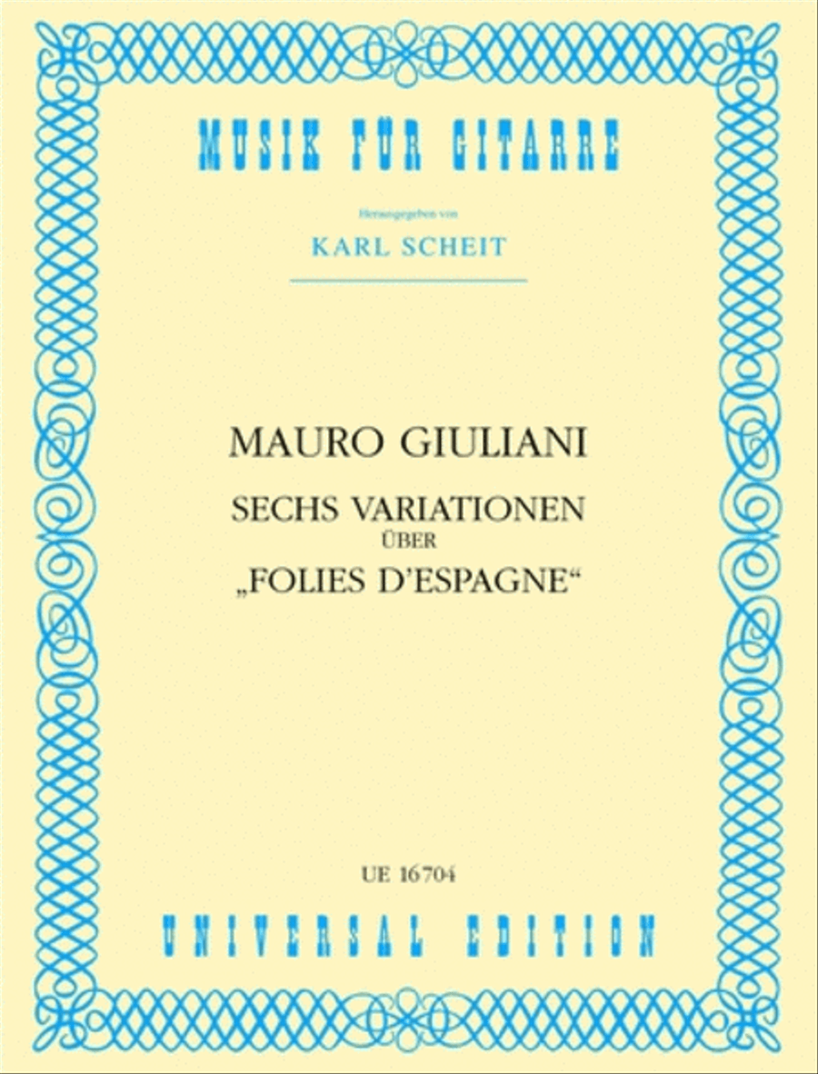 Variations On Folies D'Espagne School and Community scores gallery preview page 1