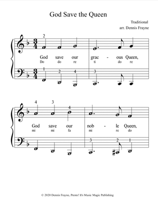 God Save the Queen (big alpha note notation)