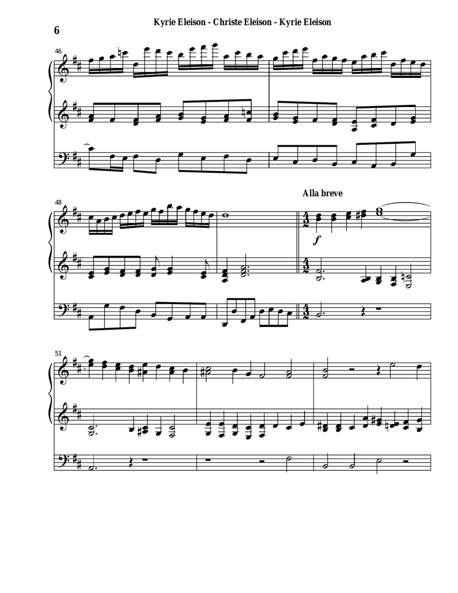 MASS in b-minor, BWV 232 MASS in b-minor, BWV 232 Organ Solo scores gallery preview page 6
