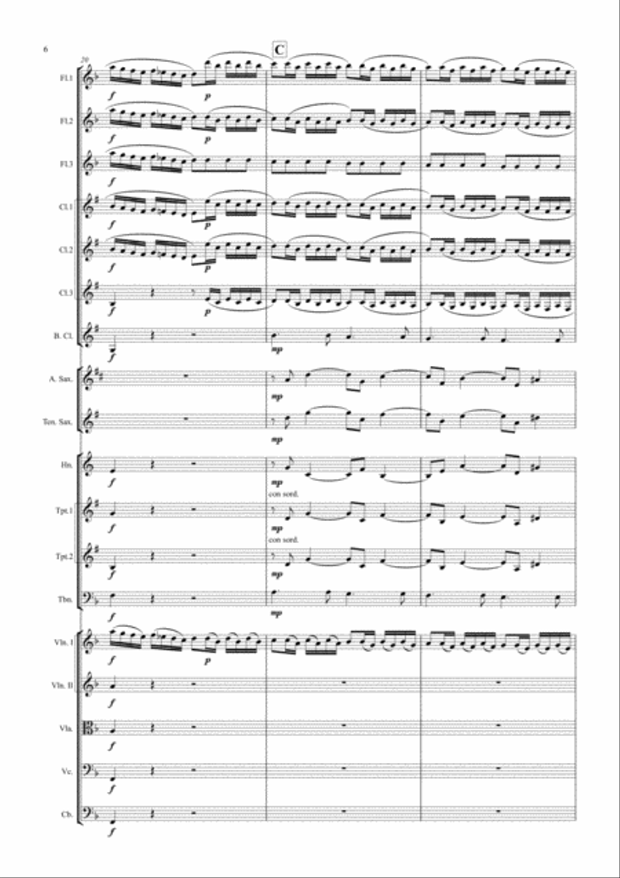 J.S. Bach, Organ Praeludium and Fugue (BWV 554) Full Orchestra scores gallery preview page 6