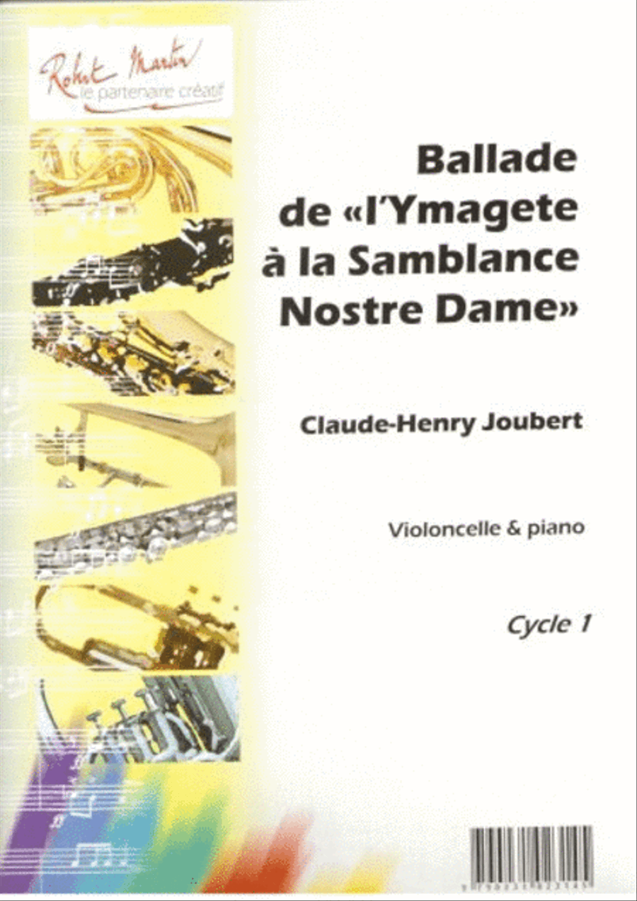 Ballade de l'Ymagète à la Samblance Nostre Dame Piano Accompaniment scores gallery preview page 1