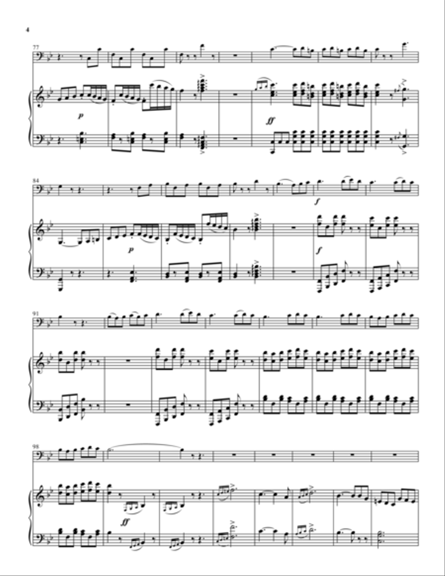 Largo al Factotum Euphonium scores gallery preview page 4