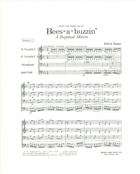 Bees-A-Buzzin - Brass Quartet