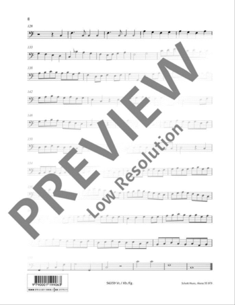 Wachet auf, ruft uns die Stimme Choir scores gallery preview page 9