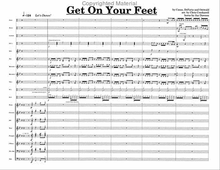 Get On Your Feet Percussion Ensemble scores gallery preview page 3