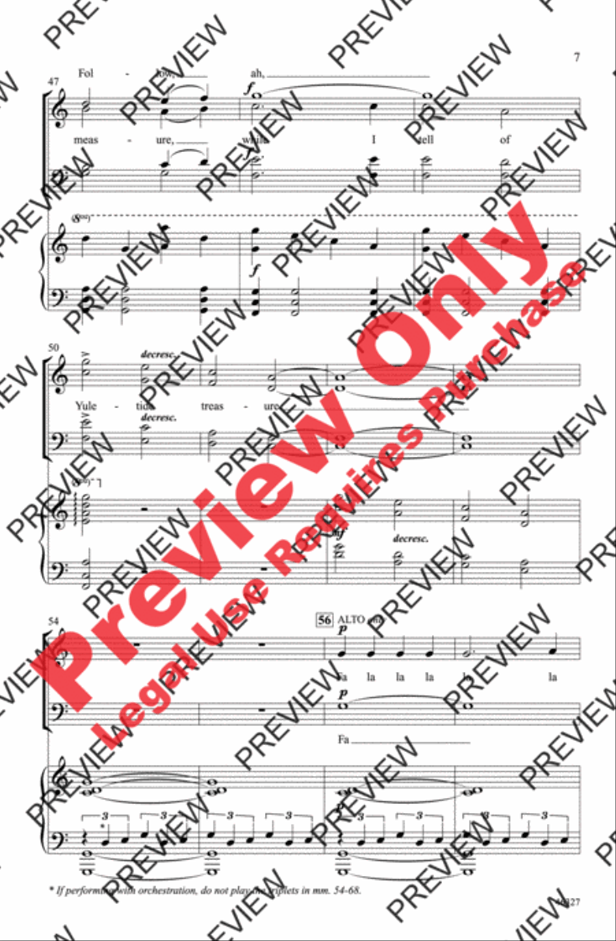 Deck the Hall 4-Part scores gallery preview page 7