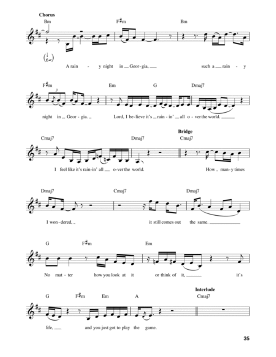 A Rainy Night In Georgia A Rainy Night In Georgia Harmonica scores gallery preview page 3