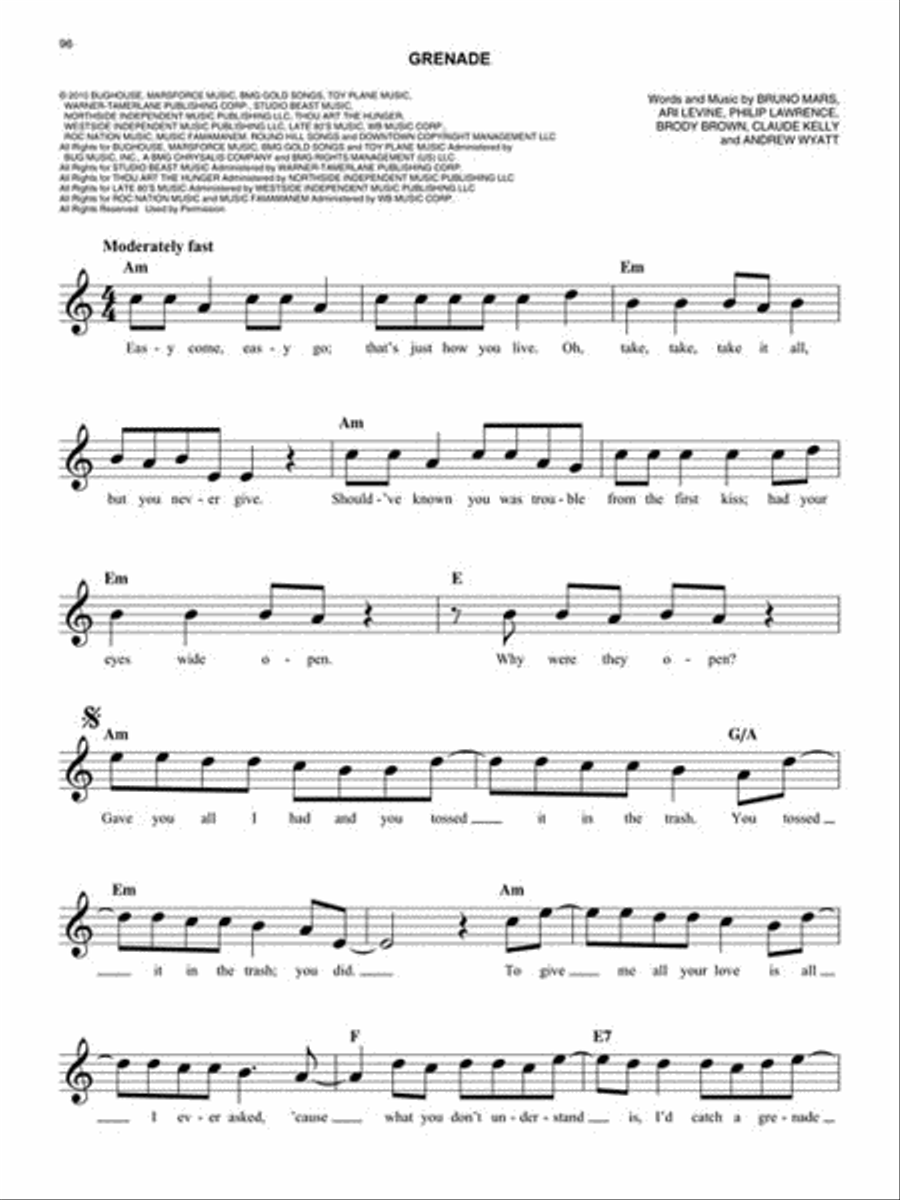 The Easy Pop/Rock Fake Book Piano scores gallery preview page 5