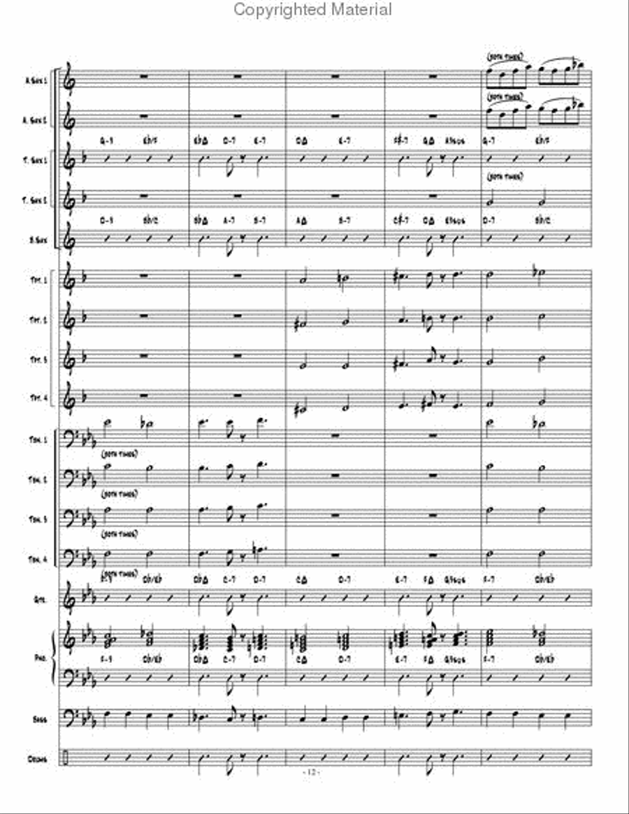 Dakashuffle Jazz Ensemble scores gallery preview page 13