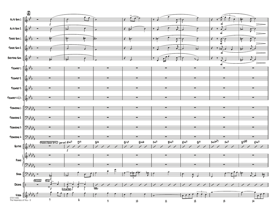 The Nearness Of You - Full Score Jazz Ensemble scores gallery preview page 2