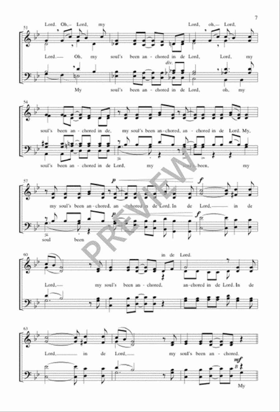 Anchored in de Lord SSATB - Sheet Music page 7