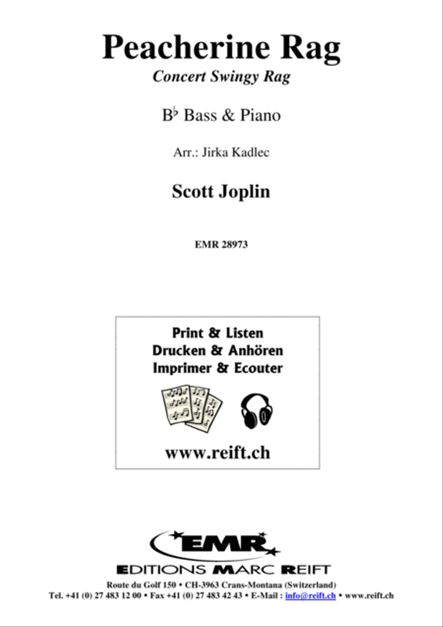 Peacherine Rag Piano Accompaniment scores gallery preview page 1