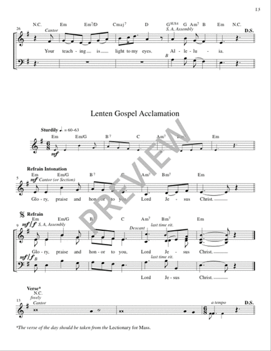 Mass of the Angels and Saints - Guitar edition Guitar scores gallery preview page 14