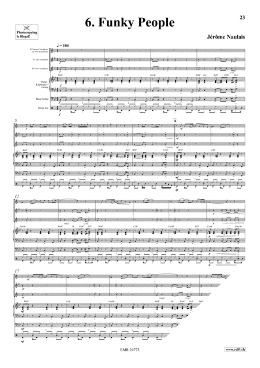 Play With Your Band Volume 2 Saxophone Ensemble scores gallery preview page 9